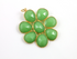 Green Chrysoprase Fancy Flower Pendant, (FLR-LG-A)